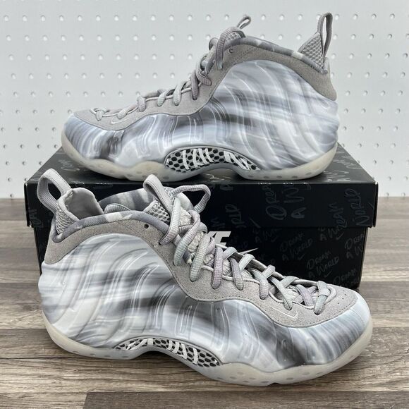 Nike Air Foamposite One QS 'Dream a World' White Grey (DM0115-001) Mens Size 8 - Picture 1 of 12
